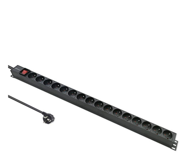 QOLTEC  PDU do RACK | 16A | 16xFRENCH | Pionowa | 1.8m 54604 - 1257509 - zdjęcie